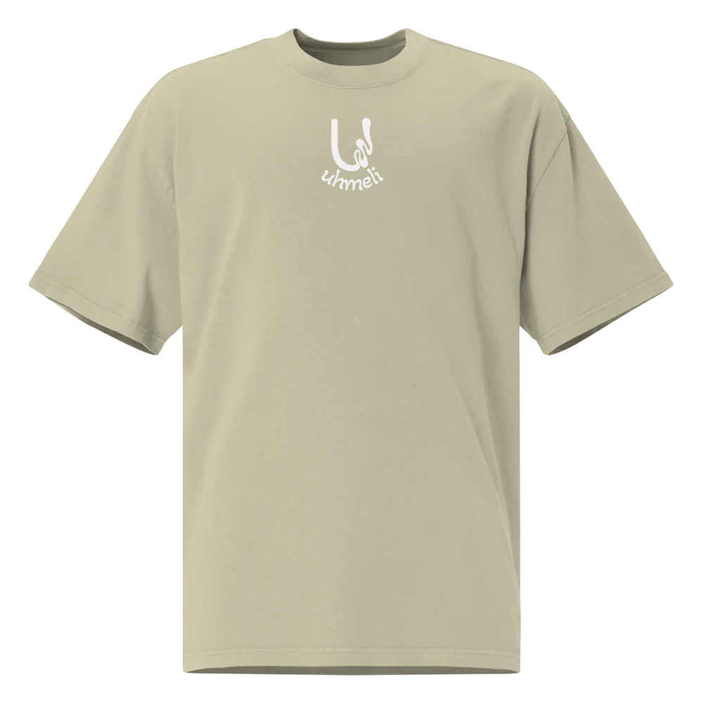Oversized uhmeli Pump Cover Faded T-Shirt |