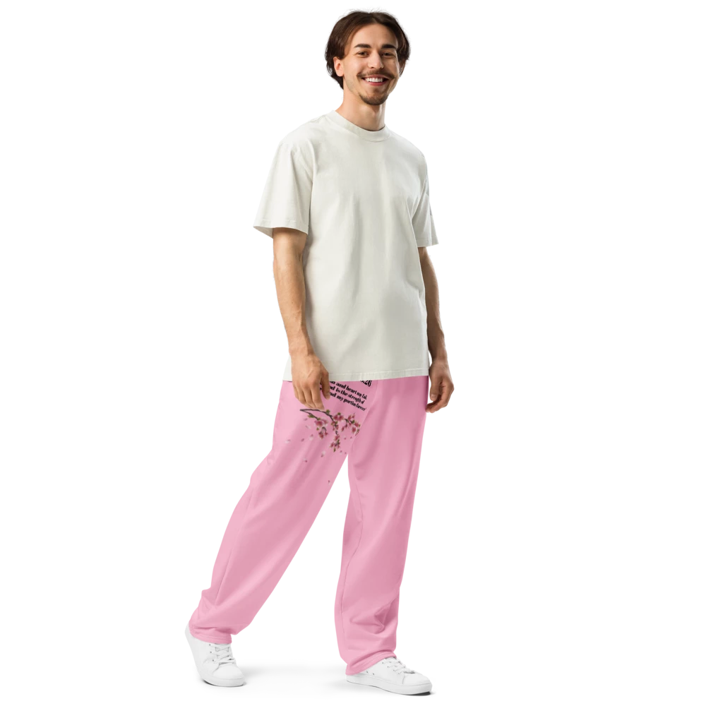 Uhmeli Pink Wide-Leg Joggers